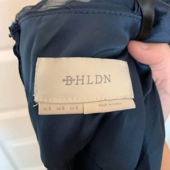 BHLDN Brigitte Bridesmaid Maxi Dress Navy Bluea - Picture 4 of 4